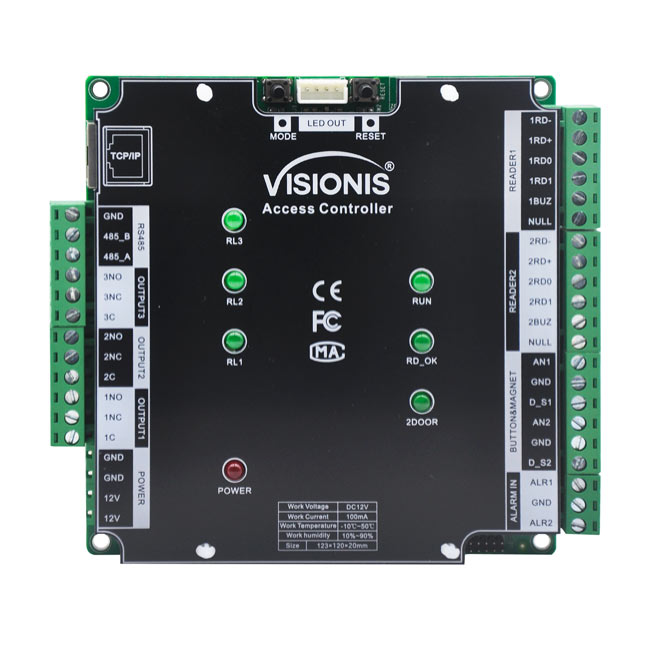 VS-AXESS-2D-ETL-PCB - Two Doors + Network Access Control PCB + Controller Board + TCP IP