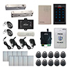 Visionis FPC-5579 One Door Access Control 2,200lbs Electric Drop Bolt Fail Safe For Narrow Door with VIS-3002 indoor use only Keypad / Reader Standalone No Software EM Card Compatible 500 Users and Wireless Receiver and PIR Kit