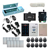 Visionis FPC-5344 One door Access Control Out swinging door 1200lbs maglock with VIS-3002 Indoor use only Keypad / Reader no software EM and Hid Card Compatible 500 users wireless receiver with PIR kit