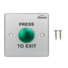 Indoor Round Sturdy Stainless Steel Push To Exit Button for Door Access Control Wide Size NC COM and NO Outputs