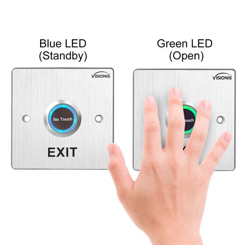 Indoor Stainless Steel No Touch Request to Exit Button with Time Delay
