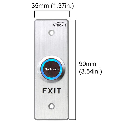 VIS-7028-2-STAINLESS-STEEL-NO-TOUCH-INFRARED-REQUEST-TO-EXIT-BUTTON