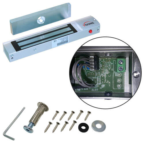 Details about    Outdoor Gate Electric Magnetic Lock with Wireless Remote Control Kit 