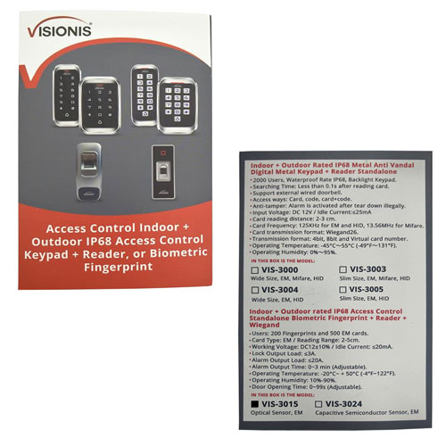 fingerprint biometric reader VIS-3015