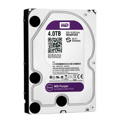 WD40PURX - WD Purple 4TB Surveillance Hard Disk Drive