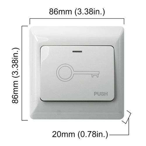 push to exit button wired VIS-7030