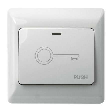 Push to Exit Button White Wide for Access Control VIS-7030