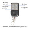 VIS-8016 remote functions