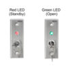 VIS-7038 – Indoor On and Off Exit Switch with Dual LED Slim Size for Door Access Control