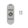 VIS-7036 - Indoor + Outdoor Weather and Waterproof Rated IP65 Stainless Steel Door Bell Type Round Request to Exit Button