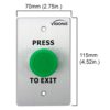 VIS-7032 – Indoor Big Green Request to Push to Exit Button for Door Access Control with NC COM and NO Outputs