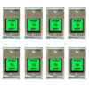 FPC-7494 - Pack 8 Green with LED Square Request to Exit Button