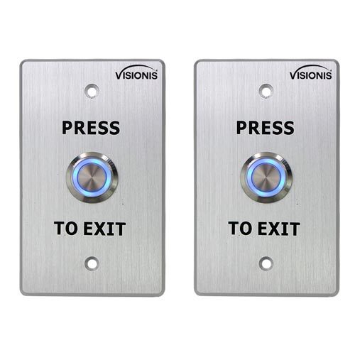 FPC-7496 - Pack 2 Door Bell Type Push to Exit Button for Door Access Control