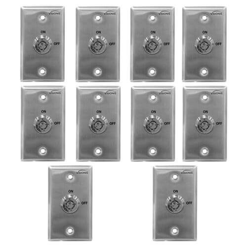 FPC-7505 - Pack 10 On and Off Exit Switch for Door Access Control