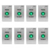 FPC-7509 Pack 8 Small Green Request to Push to Exit Button