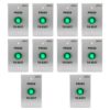FPC-7510 Pack 10 Small Green Request to Push to Exit Button