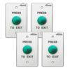 FPC-7527 Pack 4 Indoor Round Sturdy Stainless Steel Push to Exit Button