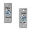 FPC-7531 Pack 2 Waterproof Rated IP65 Stainless Steel Door Bell Type Round Request to Exit Button