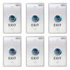 FPC-7548 Pack 6 Indoor Stainless Steel No Touch Request to Exit Button with Time Delay