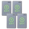 FPC-7552 Pack 4 Indoor Touch Sensitive Type Standard Size Push to Exit Button