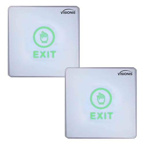 FPC-7556 Pack 2 Indoor Touch Sensitive Type Standard Size Push to Exit Button