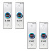 FPC-7562 Pack 4 Indoor Stainless Steel No Touch Infrared Request to Exit Button with Time Delay