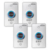 FPC-7567 Pack 4 Indoor Stainless Steel No Touch Infrared Request to Exit Button with Time Delay