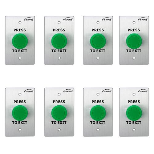 FPC-7579 – 8 Pack Request to Push to Exit Button for Door Access Control