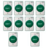 FPC-7595 – 10 Pack Indoor Big Round Green Handicap Request to Push to Exit Button