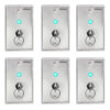 FPC-7603 - Pack 6 Indoor On and Off Exit Switch with Dual LED for Door Access Control