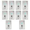 FPC-7605 - Pack 10 Indoor On and Off Exit Switch with Dual LED for Door Access Control