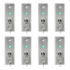 FPC-7609 - Pack 8 Indoor On and Off Exit Switch with Dual LED for Door Access Control