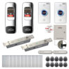 FPC-7692 Two Doors Access Control Electric Drop Bolt Fail Secure Time Attendance TCP/IP Wiegand Controller Box, Indoor + Outdoor Fingerprint/Card Reader, Software Included 10000 User, with PIR Kit