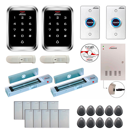 FPC-7923 2 Doors Access Control Electromagnetic Lock for Outswinging Door 300lbs