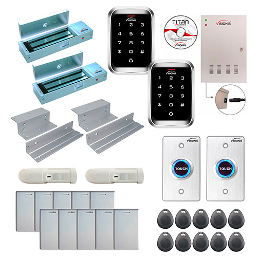 FPC-7928 2 Doors Access Control Electromagnetic Lock for Inswinging Door 1200lb