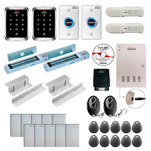 FPC-7932 2 Doors Access Control Electromagnetic Lock for Inswinging Door 300lbs