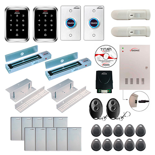 FPC-7933 2 Doors Access Control Electromagnetic Lock for Inswinging Door 600lb