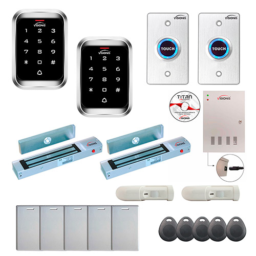 FPC-7964 2 Doors Professional Access Control for Outswing Door Electric Lock 600lbs