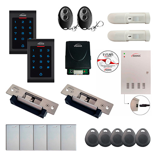 Two Doors Professional Access Control Electric Strike Fail Safe Fail Secure