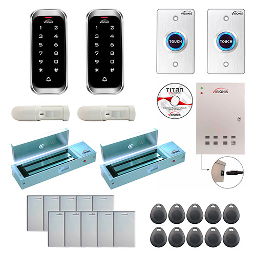Two Doors Access Control Electromagnetic Lock for Outswinging Door 1200lbs