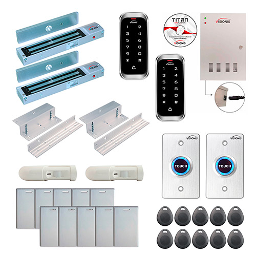 Two Doors Access Control Electromagnetic Lock for Inswinging Door 600lbs