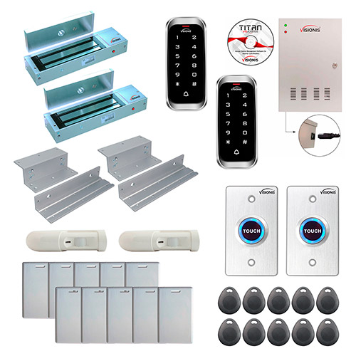 Two Doors Access Control Electromagnetic Lock for Inswinging Door 1200lbs