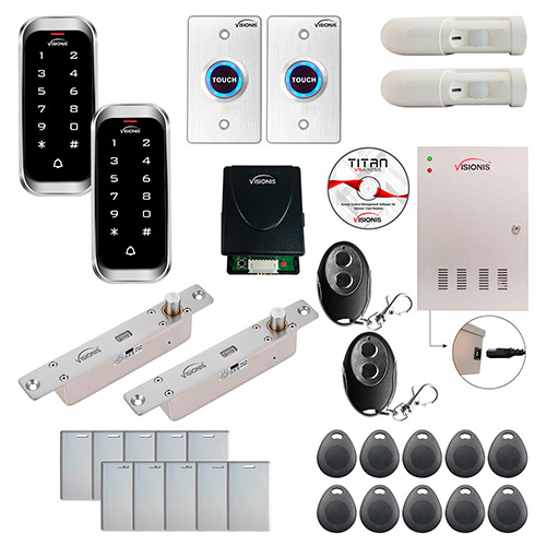 2 Doors Access Control Electric Drop Bolt Fail Secure Time Attendance TCP/IP Wiegand Controller Box