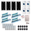 4 Doors Access Control Outswinging Door 300lbs Mag Lock Time Attendance TCP/IP Wiegand Controller Box