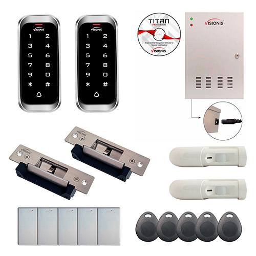 2 Door Professional Access Control Electric Strike Fail Safe Fail Secure TCP/IP Wiegand Controller Box