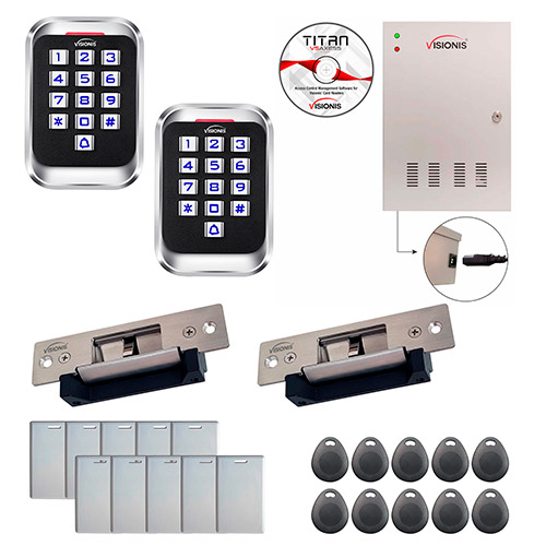 Two Doors Access Control Electric Strike Fail Safe Fail Secure Time Attendance