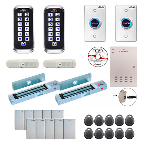 Two Doors Access Control Electromagnetic Lock for Outswinging Door 300lbs