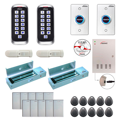 Two Doors Access Control Electromagnetic Lock for Outswinging Door 1200lbs