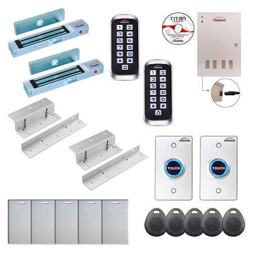 2 Door Professional Access Control for Inswing Door Electric Lock 300lb Time Attendance
