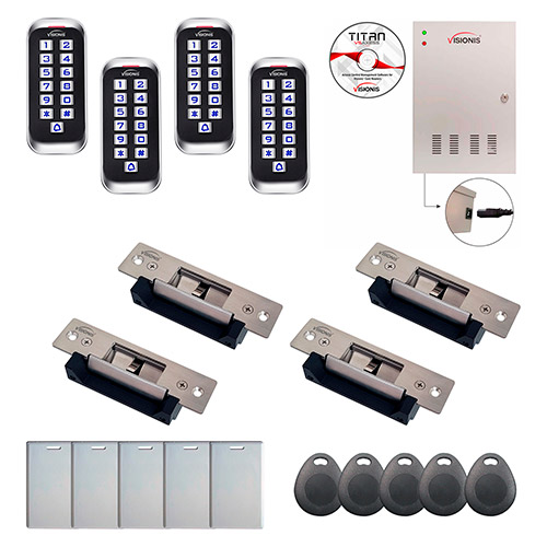 4 Door Professional Access Control Electric Strike Fail Safe / Fail Secure